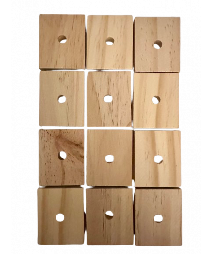 Parrot-Supplies Natural Wood Slats Medium - Parrot Toy Making Parts - Pack of 12